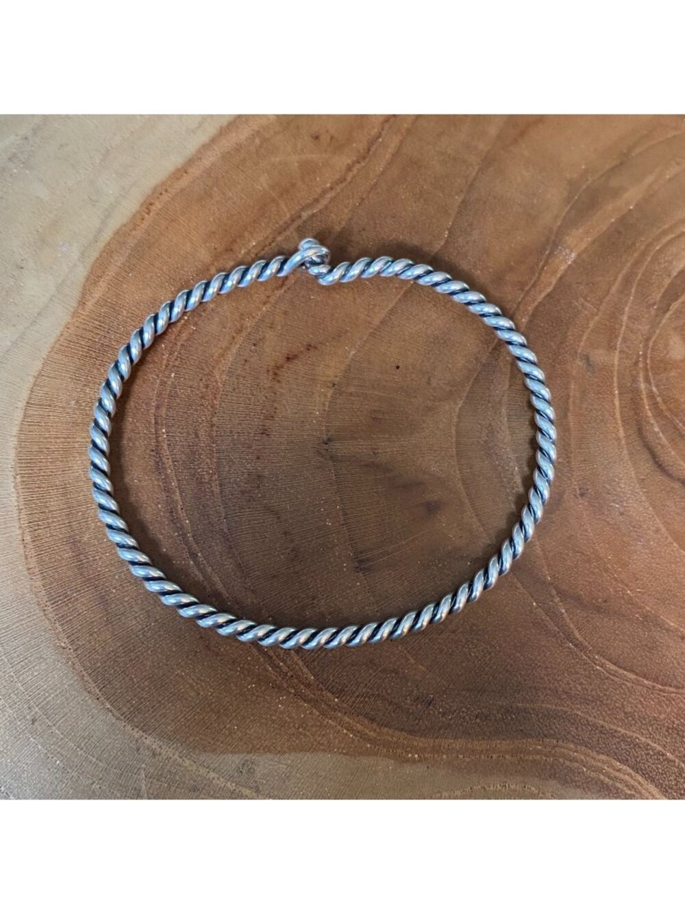 RETIRED James Avery Twisted Wire Hook-On Bracelet, Sterling Silver
